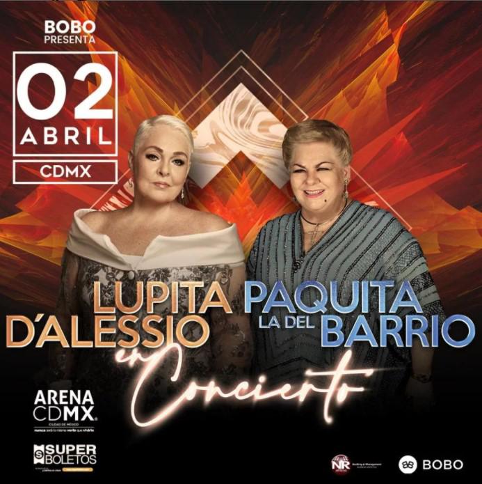 Paquita la del Barrio anuncia concierto junto a Lupita D'Alessio