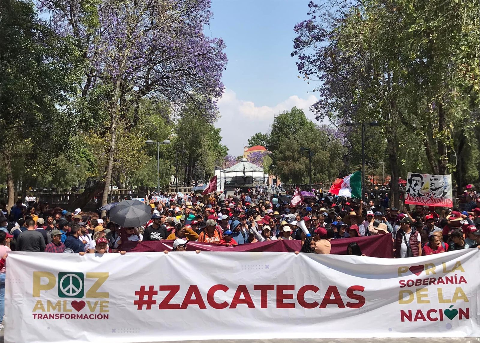 El gobernador encabezo contingente de Zacatecas en concentración energética. Noticias en tiempo real