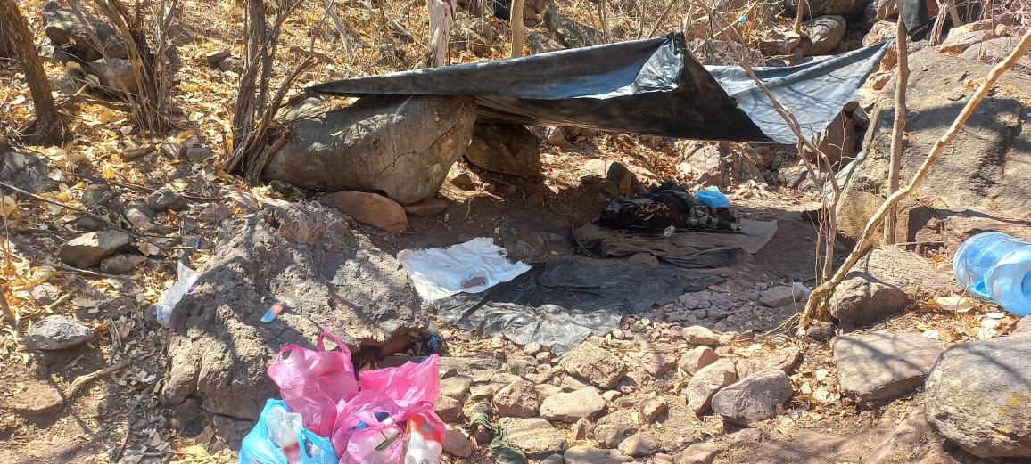 GN y Ejercito desmantelan campamento clandestino en zona montañosa de Michoacán. Noticias en tiempo real